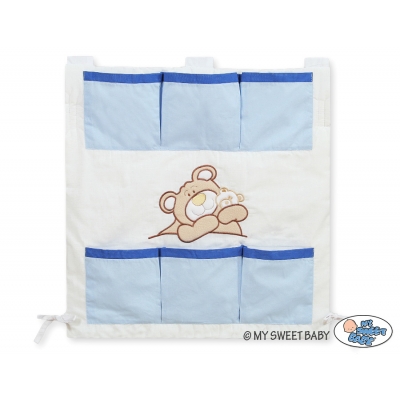 Kinderbetttasche - Teddy Bär Barnaba blau