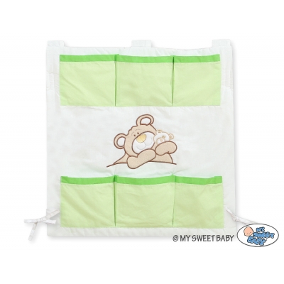 Kinderbetttasche - Teddy Bär Barnaba grün