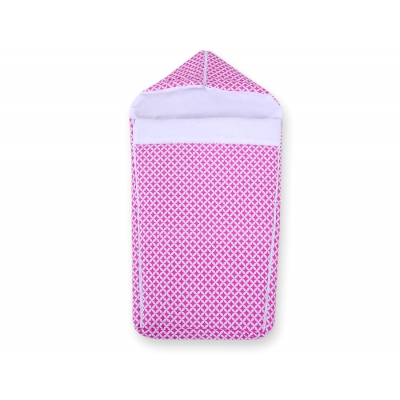 Kinderwagen Fußsack - Blumenmuster-Rosa