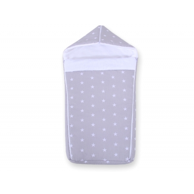 Kinderwagen Schlafsack - graue Sternchen