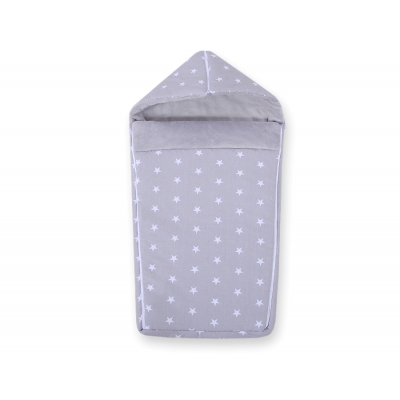Kinderwagen-Schlafsack - graue Sternchen
