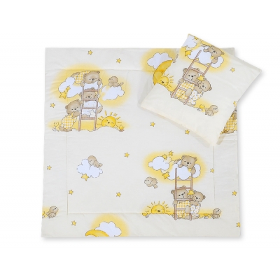 Kinderwagen Set 2tlg - Basic  Leiter-Bärchen creme