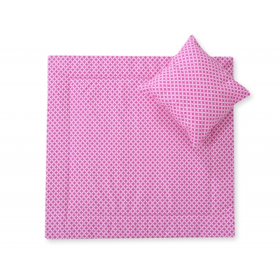 Kinderwagen Set 2tlg - Rosa-Blumenmuster