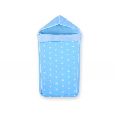Kinderwagenschlafsack - Blaue Sternchen