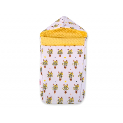Kinderwagenschlafsack - gelbe Zebras