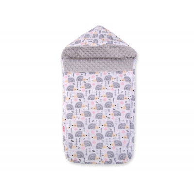 Kinderwagenschlafsack - Igel grau