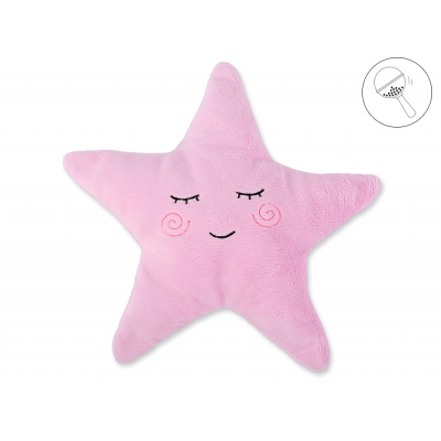 Kissen LITTLE STAR mit Rassel - rosa
