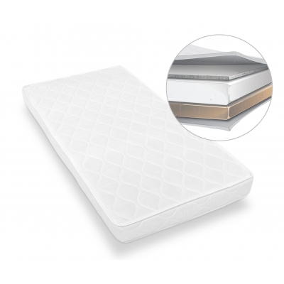 Kokos-Schaumstoff-Buchweizen Matratze für Babybett 120x60cm