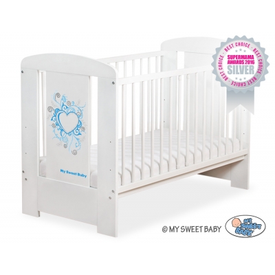 Komplett Babybett Weiß 120x60cm Chic nr 5010-07-4