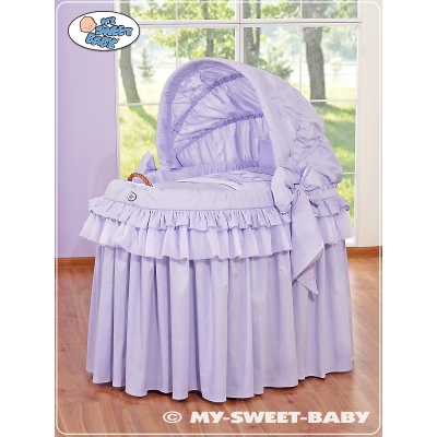 Komplett Stubenwagen mit Haube - Little Prince/Princess lila
