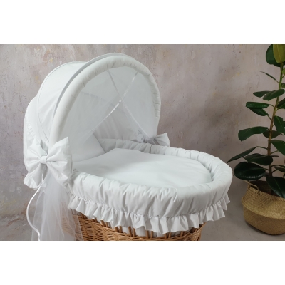 Korbüberwurf für Stubenwagen XL Ausstattung Weiß auch für Comfortbaby®
