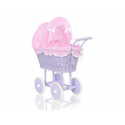 Puppenwagen Weide Rosa