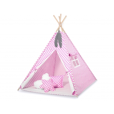 Teepee Kinder Spielzelt Rosa