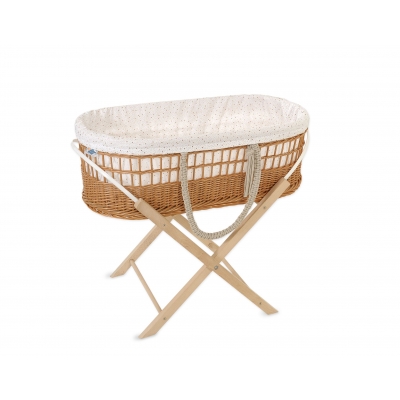 Moseskorb aus Weide für Baby