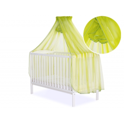 Moskitonetz für Babybett Chiffon - grun