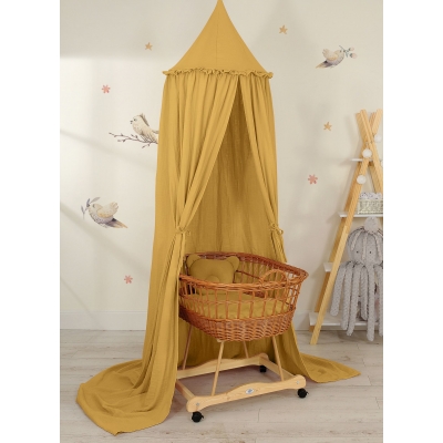 Senfgelb Betthimmel für Babys