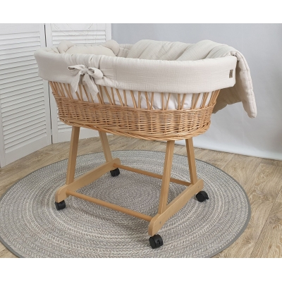 Naturweide Stubenwagen Beige Ausstattung ohne Himmel