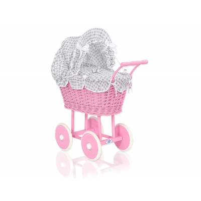 Puppenwagen aus pink Weide