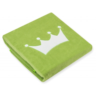 Polar Fleece Babydecke -  Little Prince/Princess grün