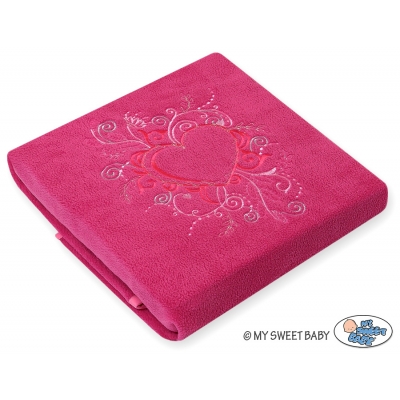 Polar Fleece Babydecke - Chic dunkell rosa