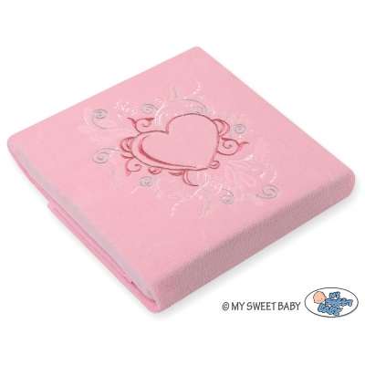 Polar Fleece Babydecke - Chic hell rosa