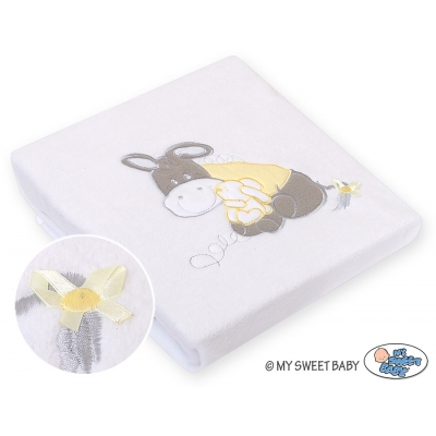 Polar Fleece Babydecke - Esel Luca creme