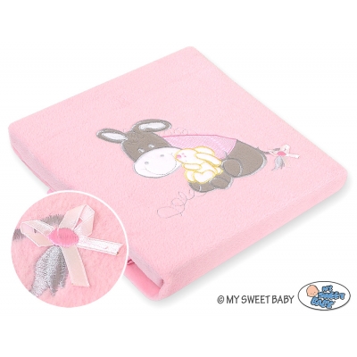 Polar Fleece Babydecke - Esel Luca rosa