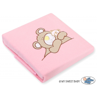 Polar Fleece Babydecke - Teddy Bär Barnaba rosa