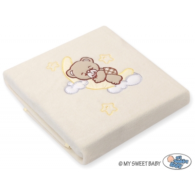 Polar fleece Decke für Kinderwagen - Gute Nacht cream
