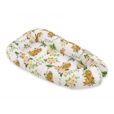 Premium doppelseitig Babynestchen Baby-Kokon - im Wald
