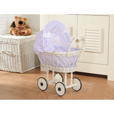 Weidenpuppenwagen Weiß 71538-372