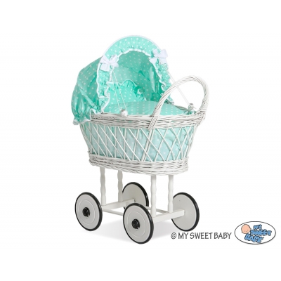 Puppenwagen aus Naturweide nr 71538-585