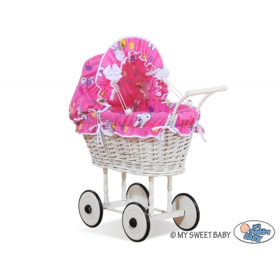 Puppenwagen aus Weide Weiß nr 71699-386