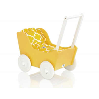 Puppenwagen Mila Gelb Weiß 145027-723