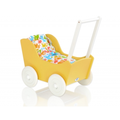 Puppenwagen Mila Gelb Weiß 145027-735