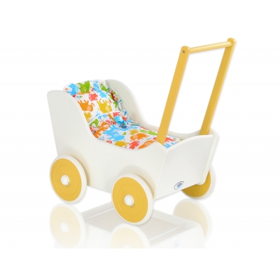 Puppenwagen Mila Weiß Gelb 145025-735