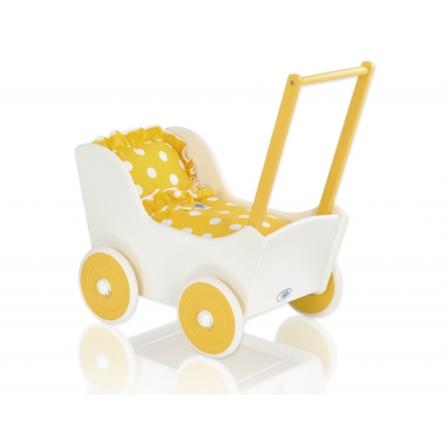 Puppenwagen Mila Weiß Gelb 145025-737