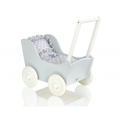 Puppenwagen Mila Weiß Grau 65027-583