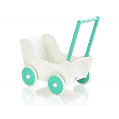 Puppenwagen Mila Weiß Minze 25025
