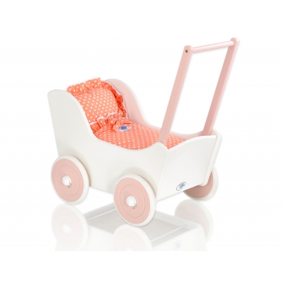 Puppenwagen Mila Weiß Puderrosa 15025-761