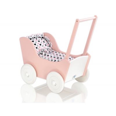 Puppenwagen Mila Weiß Puderrosa 15026-767