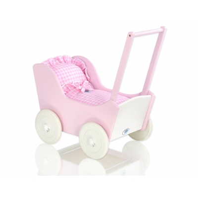 Puppenwagen Mila Weiß Rosa 85026-384