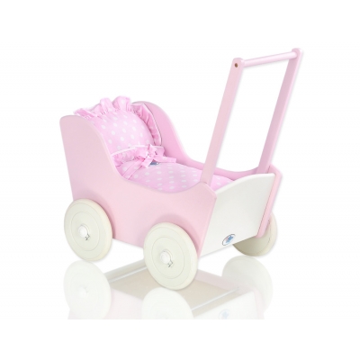 Puppenwagen Mila Weiß Rosa 85026-553