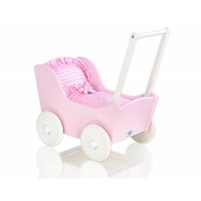 Puppenwagen Mila Weiß Rosa 85027-384