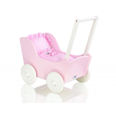 Puppenwagen Mila Weiß Rosa 85027-530