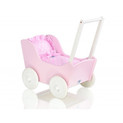 Puppenwagen Mila Weiß Rosa 85027-553