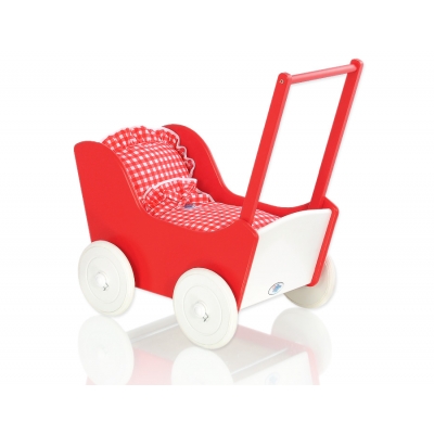 Puppenwagen Mila Weiß Rot 125026-385