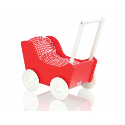 Puppenwagen Mila Weiß Rot 125027-385