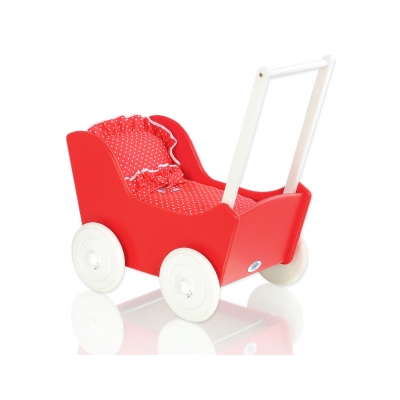 Puppenwagen Mila Weiß Rot 125027-763