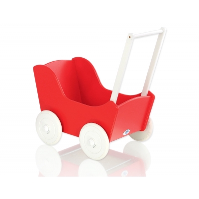 Puppenwagen Mila Weiß Rot 125027